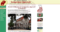 Desktop Screenshot of harzer-jaegerstube.de